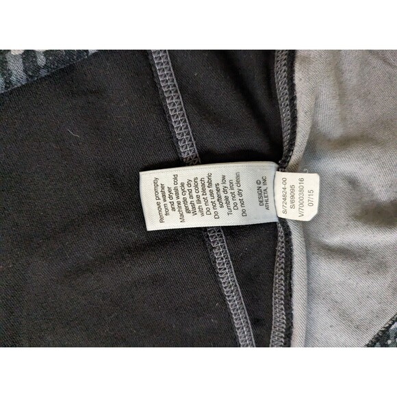Athleta Printed Superlux Half-Zip Long Sleeve Top BLACK Size L - Picture 5 of 8